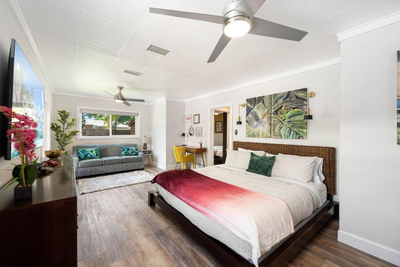 Palms Retreat! Giant Heated Pool-Hottub-Firepit-5Min2Beach-Pets-Ev Chgr Fort Lauderdale Bagian luar foto