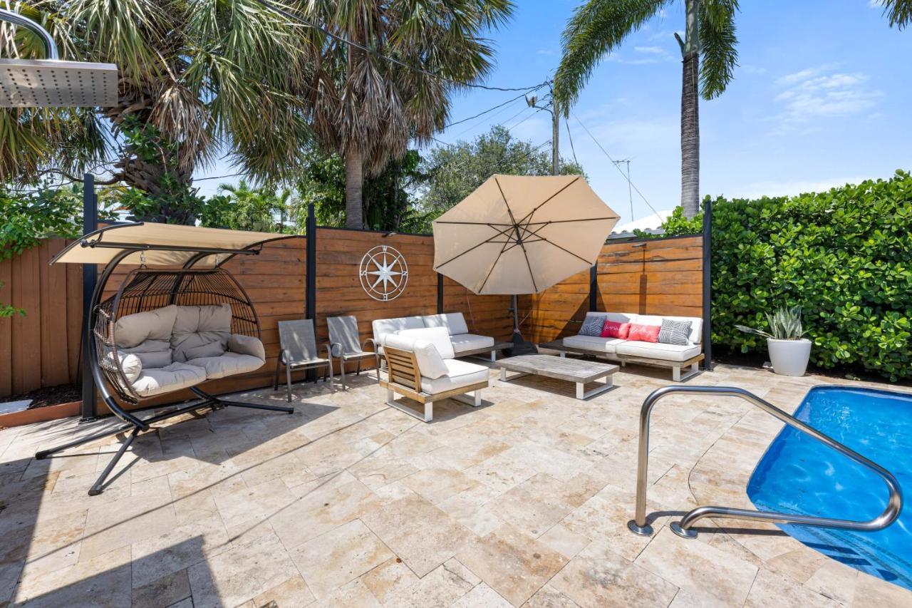 Palms Retreat! Giant Heated Pool-Hottub-Firepit-5Min2Beach-Pets-Ev Chgr Fort Lauderdale Bagian luar foto
