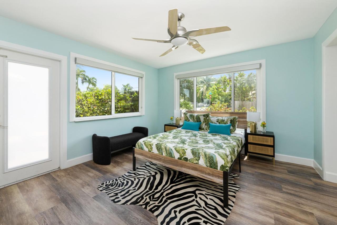 Palms Retreat! Giant Heated Pool-Hottub-Firepit-5Min2Beach-Pets-Ev Chgr Fort Lauderdale Bagian luar foto